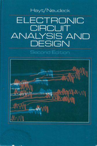 Imagen de archivo de Electronic circuit analysis and design a la venta por SecondSale