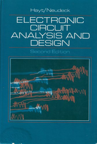 9780395326169: Electronic Circuit Analysis and Design