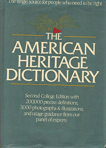 Beispielbild fr The American Heritage Dictionary: Second College Edition zum Verkauf von SecondSale