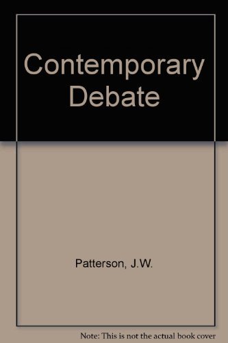 Imagen de archivo de Contemporary Debate a la venta por Better World Books