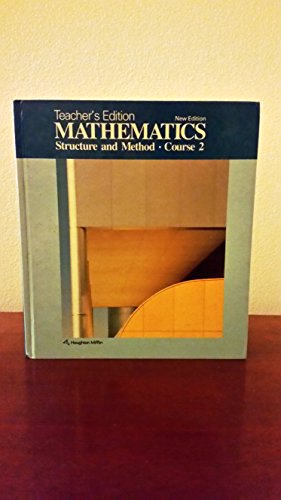 Stock image for Mathematics: Structure and Method Course 2 Teacher's Edition for sale by Allied Book Company Inc.