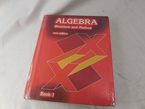 Stock image for Algebra Structure and Method (new edition) (Book One) for sale by Books Unplugged