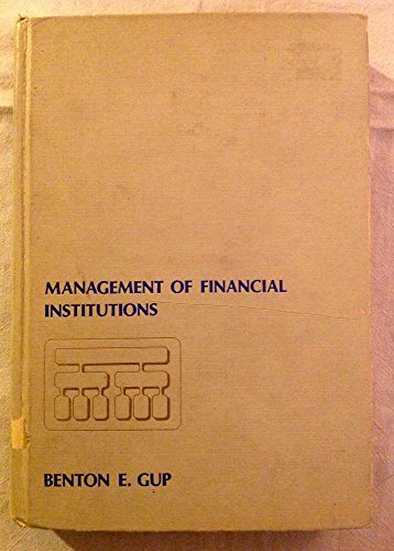 9780395342435: Management of financial institutions