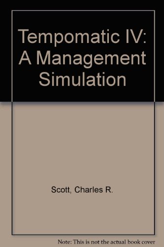 Stock image for Tempomatic IV : A Management Simulation for sale by Better World Books