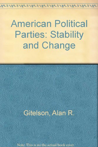 Imagen de archivo de American Political Parties: Stability and Change a la venta por HPB-Emerald