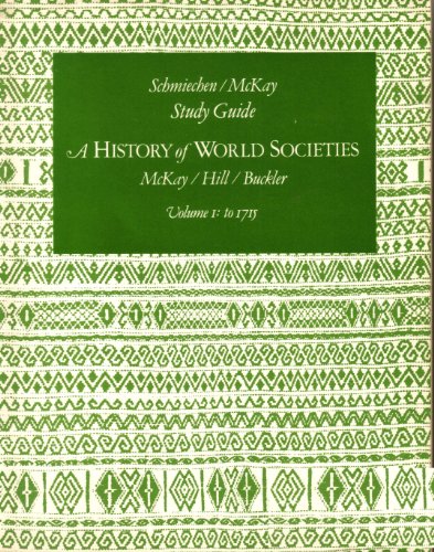 Stock image for A History of World Societies: Study Guide (Volume 1: To 1715) for sale by BookDepart