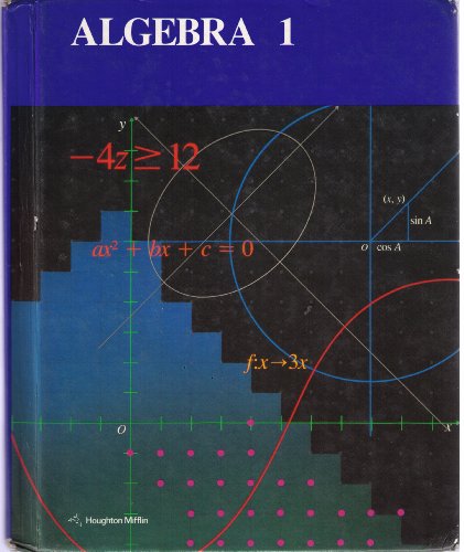 Beispielbild fr Algebra 1 zum Verkauf von HPB Inc.