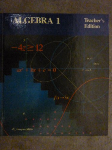 9780395343746: Algebra 1