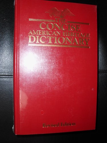 Imagen de archivo de The Concise American Heritage Dictionary a la venta por Top Notch Books