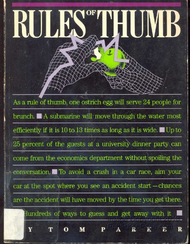 Imagen de archivo de Rules of Thumb a la venta por Wonder Book