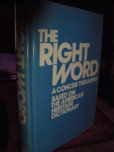 9780395348086: Right Word Revised Hb