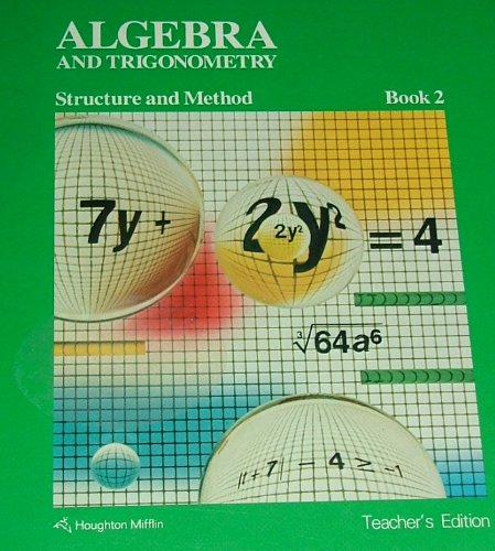 9780395352588: Algebra and Trigonometry: Structure and Method, Book 2 - Teacher's Edition