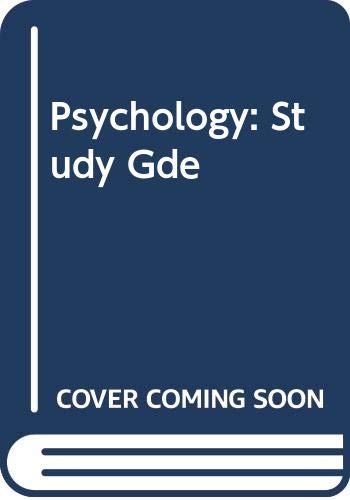 Stock image for Bridget Schoppert. Douglas A. Bernstein. Study Guide. Psychology for sale by SecondSale