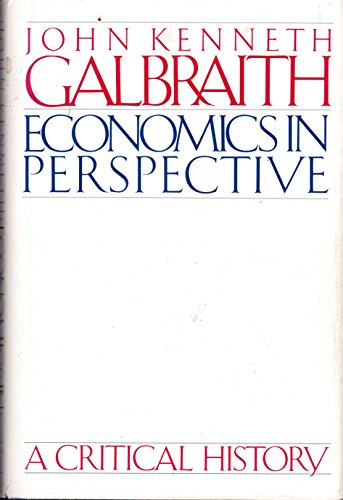 Imagen de archivo de Economics in Perspective: A Critical History a la venta por Dunaway Books