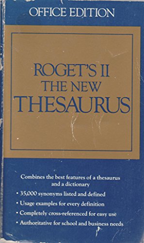 Beispielbild fr Roget's II the New Thesaurus zum Verkauf von medimops