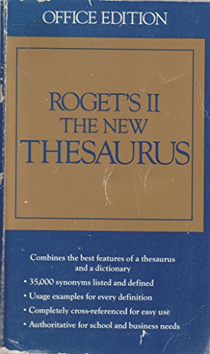 Stock image for Roget's II: The New Thesaurus: Office Edition for sale by a2zbooks