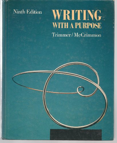 Imagen de archivo de Writing with a purpose a la venta por HPB-Emerald