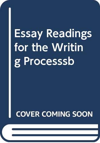 Stock image for Essay Readings for the Writing Processsb for sale by Patina LLC