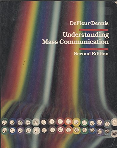 Beispielbild fr Understanding mass communication zum Verkauf von Wonder Book