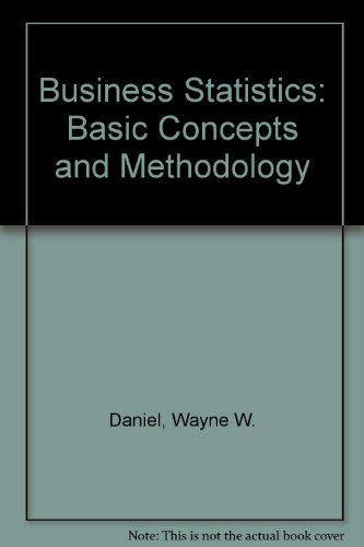 9780395369050: Business Statistics: Basic Concepts and Methodology