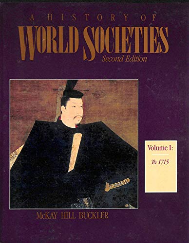 Beispielbild fr History of World Societies, Volume I zum Verkauf von Wonder Book