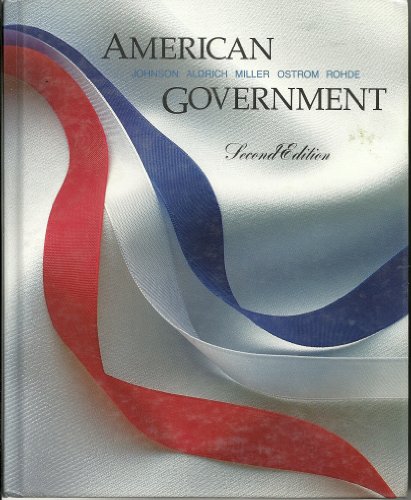 9780395369692: American Government: People, Institutions, and Policies