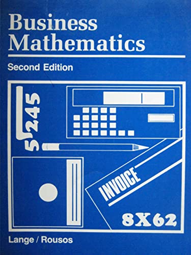 Business Math (9780395376454) by Lange; Lange, Walter Henry