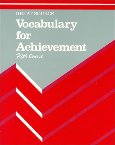Beispielbild fr Vocabulary for Achievement 5th Course Grade 11 zum Verkauf von Better World Books