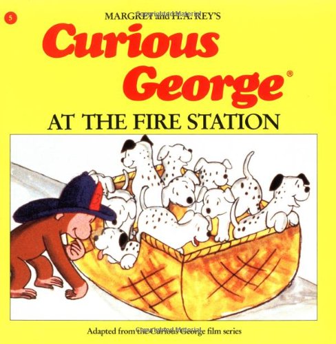 9780395390313: Curious George at the Fire Station