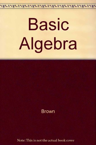 Stock image for Te Basic Algebra for sale by HPB-Red