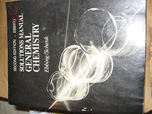 9780395423165: General Chemistry: Solutions Manual