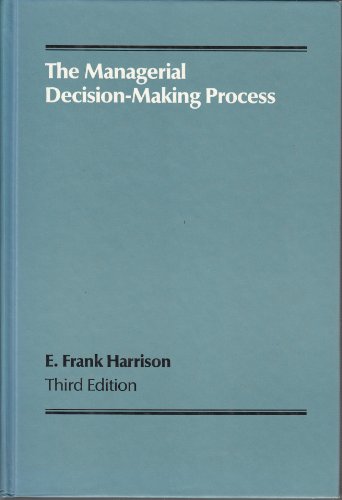 Stock image for The Managerial Decision-making Process for sale by Wonder Book