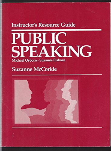 Beispielbild fr Public Speaking (Instr's Manual) zum Verkauf von WorldofBooks