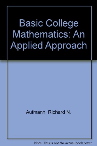 9780395431948: Basic College Mathematics: An Applied Approach