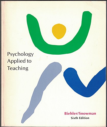 Beispielbild fr Psychology Applied to Teaching zum Verkauf von Better World Books: West