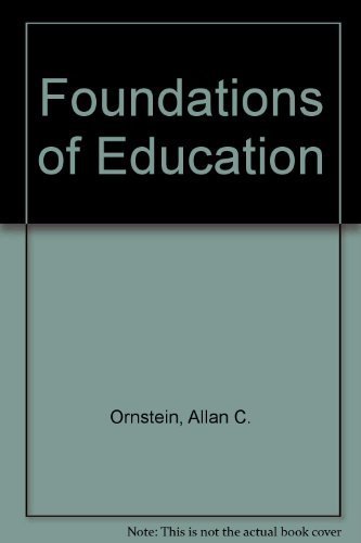 Stock image for An Introduction to the Foundations of Education for sale by Better World Books