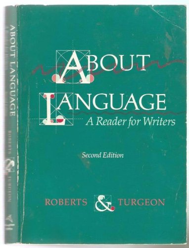 9780395432327: About Language: A Reader for Writers Edition: second