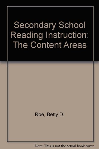 Beispielbild fr Secondary school reading instruction: The content areas zum Verkauf von HPB-Red