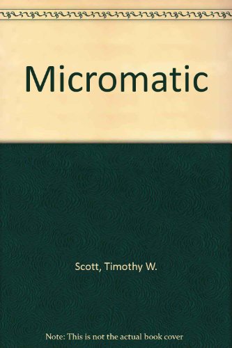 Stock image for Micromatic: A Strategic Management Simulation for sale by Solr Books