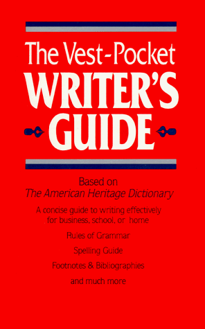 9780395441459: The Vest Pocket Writers Guide