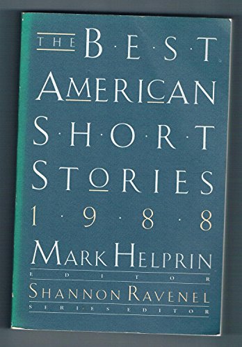 Beispielbild fr Best American Short Stories, 1988 zum Verkauf von SecondSale