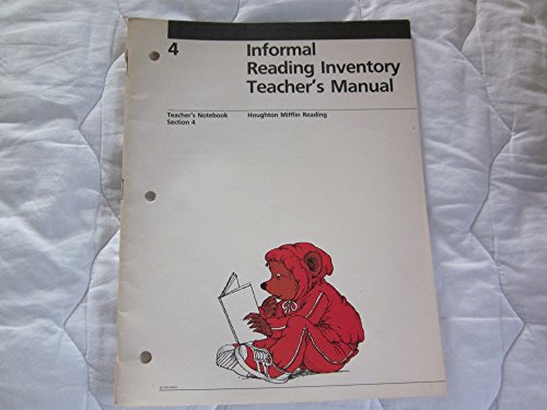 Stock image for Informal Reading Inventory Teacher's Manual (Houghton Mifflin Reading) for sale by Nationwide_Text