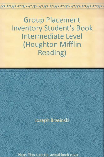 Stock image for Group Placement Inventory Student's Book Intermediate Level (Houghton Mifflin Reading) for sale by Nationwide_Text