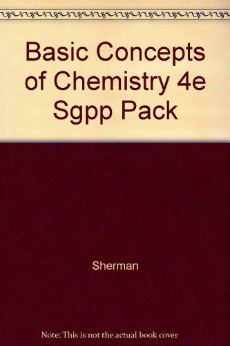 Stock image for Basic Concepts of Chemistry 4e Sgpp Pack for sale by SecondSale