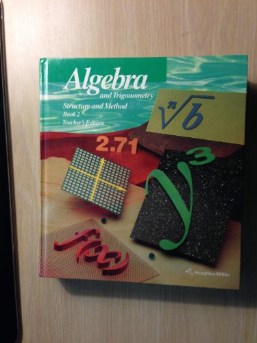 9780395470572: Algebra and Trigonometry Structure and Method