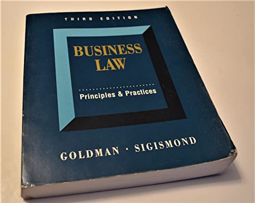 Stock image for Business Law: Principles and Practices, 3rd Edition for sale by dsmbooks