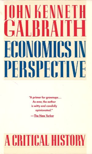 Stock image for Economics in Perspective: A Critical History for sale by Wonder Book