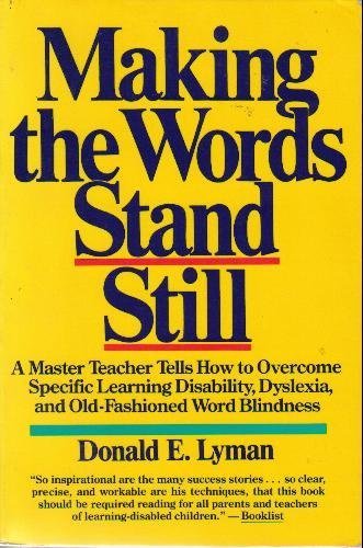 9780395486818: Making the Words Stand Still
