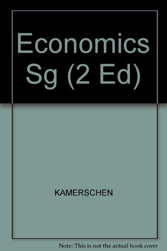 Beispielbild fr Economics 2nd Ed Study Guide [Kamerschen/Mckenzie/N] zum Verkauf von Top Notch Books