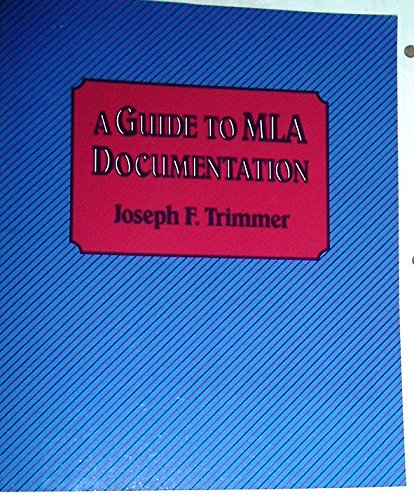 Stock image for Trimmer Guide to MLA Document 2ed for sale by Wonder Book